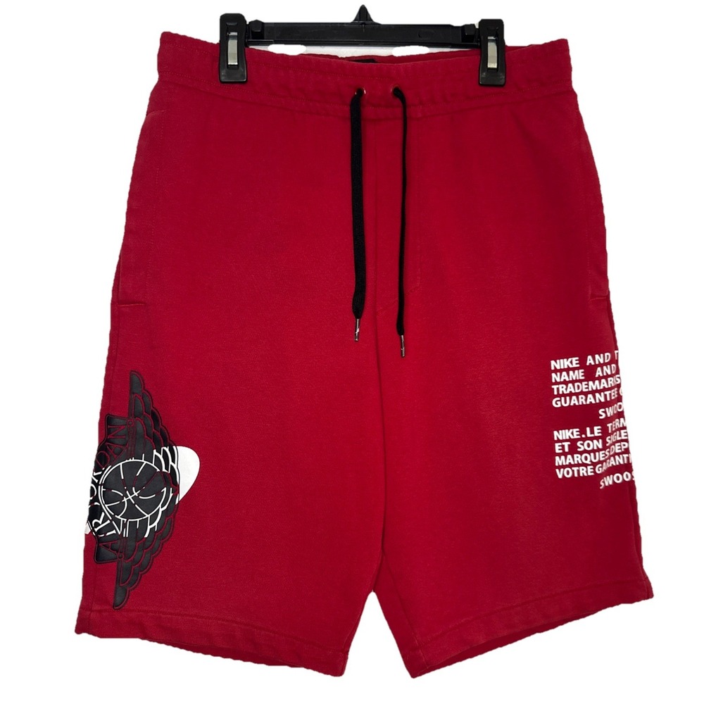 Nike Air Jordan 1 Jumpman Wings Classic Shorts Red Black BQ8472-687‎ Men's Small